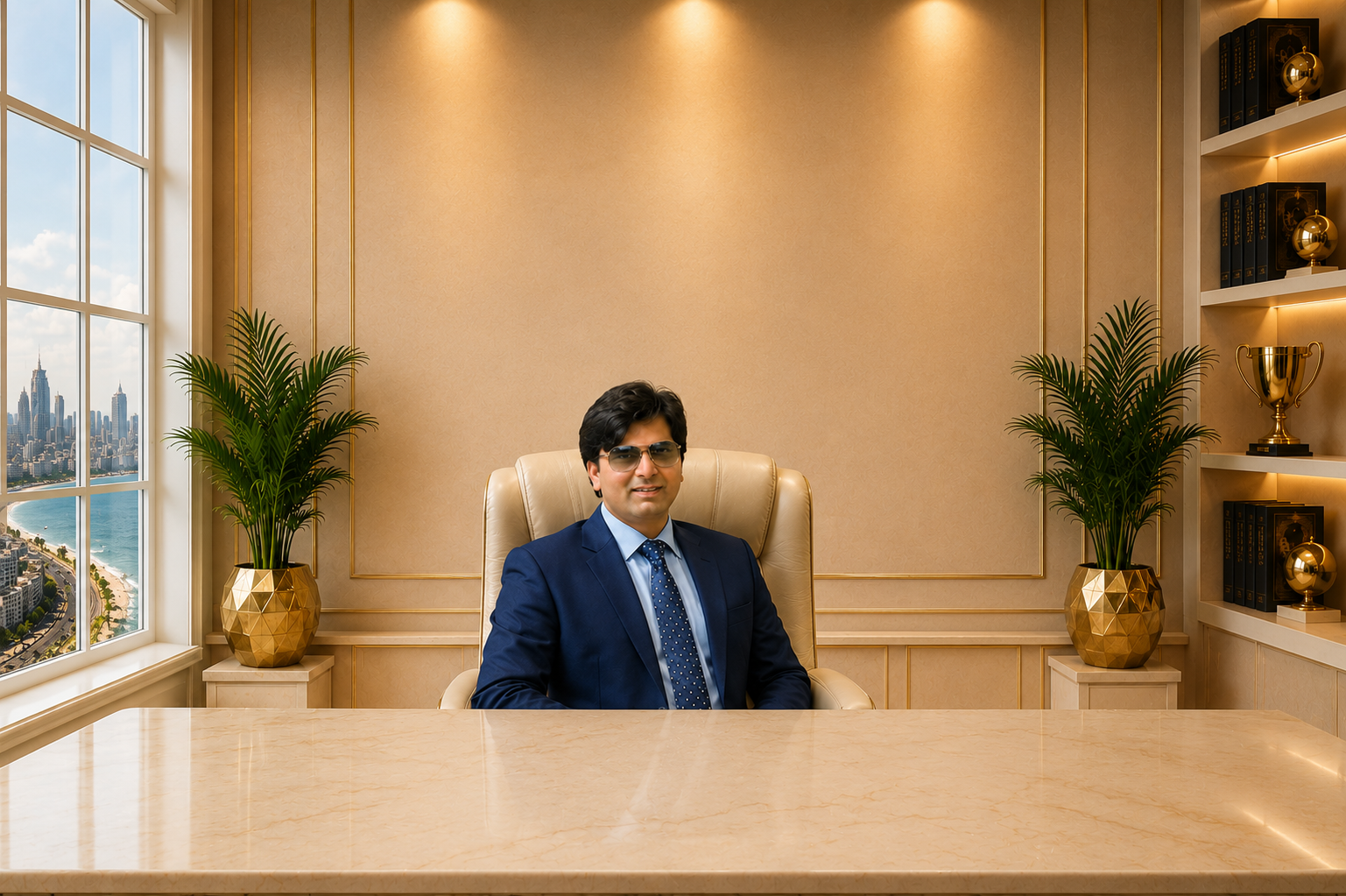 Paritosh Shah in his Mumbai office
